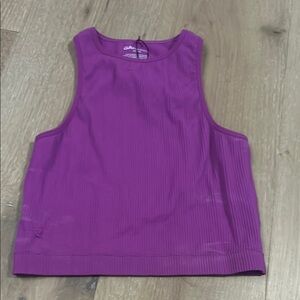 High neck vibrant purple tank top xs